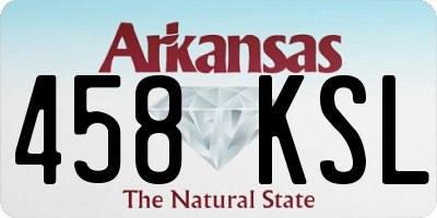 AR license plate 458KSL