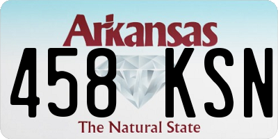 AR license plate 458KSN
