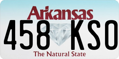 AR license plate 458KSO