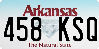 AR license plate 458KSQ