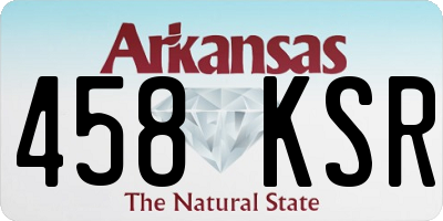 AR license plate 458KSR