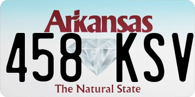 AR license plate 458KSV