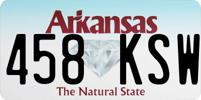 AR license plate 458KSW