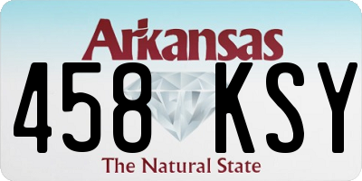 AR license plate 458KSY