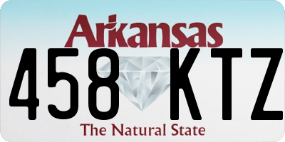 AR license plate 458KTZ