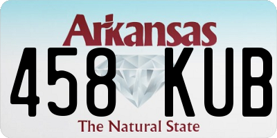 AR license plate 458KUB