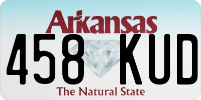 AR license plate 458KUD