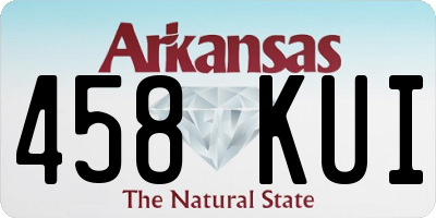 AR license plate 458KUI
