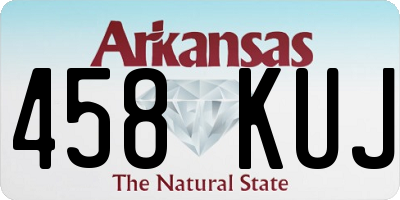 AR license plate 458KUJ