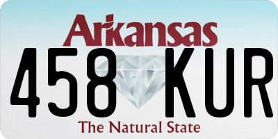 AR license plate 458KUR