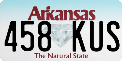 AR license plate 458KUS
