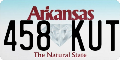 AR license plate 458KUT