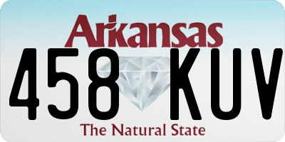 AR license plate 458KUV