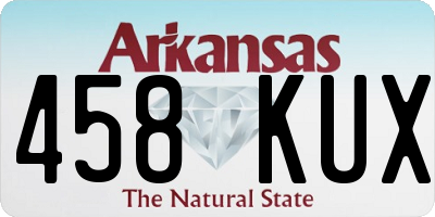 AR license plate 458KUX