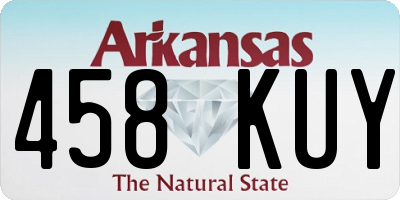 AR license plate 458KUY