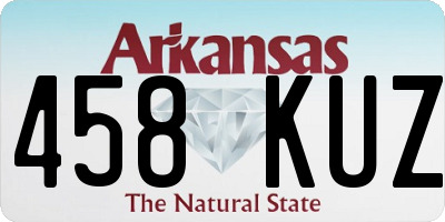 AR license plate 458KUZ