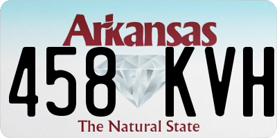 AR license plate 458KVH