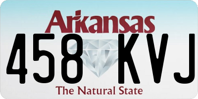 AR license plate 458KVJ
