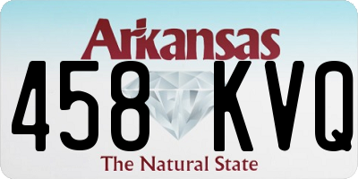 AR license plate 458KVQ