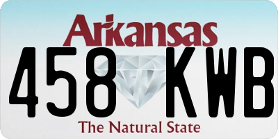 AR license plate 458KWB