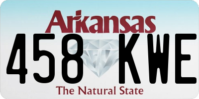 AR license plate 458KWE
