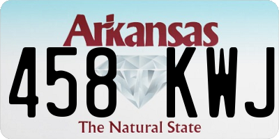 AR license plate 458KWJ