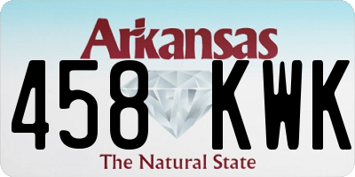 AR license plate 458KWK