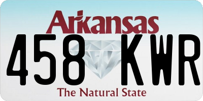 AR license plate 458KWR