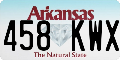 AR license plate 458KWX
