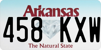 AR license plate 458KXW