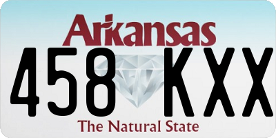 AR license plate 458KXX
