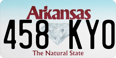 AR license plate 458KYO