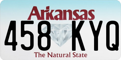 AR license plate 458KYQ