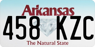 AR license plate 458KZC