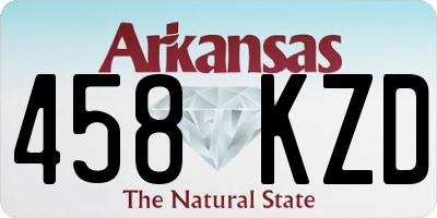 AR license plate 458KZD