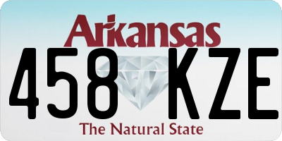 AR license plate 458KZE