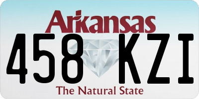 AR license plate 458KZI