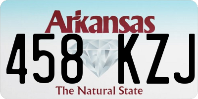 AR license plate 458KZJ