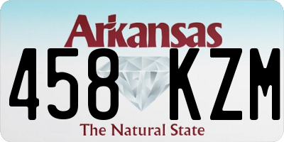 AR license plate 458KZM