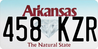 AR license plate 458KZR