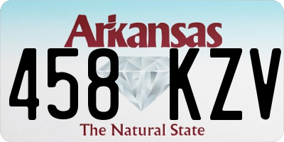 AR license plate 458KZV
