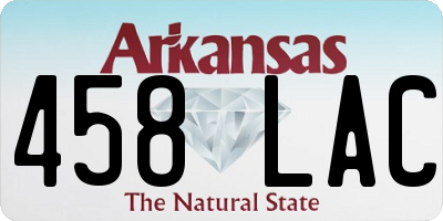 AR license plate 458LAC