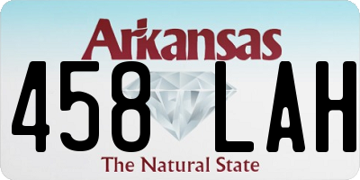 AR license plate 458LAH