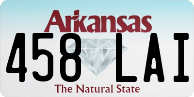 AR license plate 458LAI