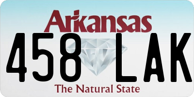 AR license plate 458LAK