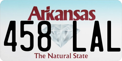 AR license plate 458LAL
