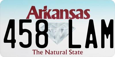AR license plate 458LAM