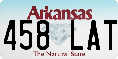 AR license plate 458LAT
