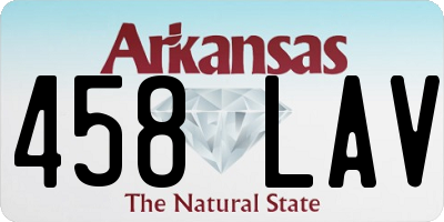 AR license plate 458LAV
