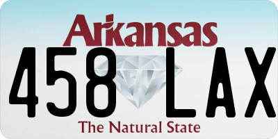 AR license plate 458LAX